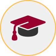 Graduation hat toolkit step icon