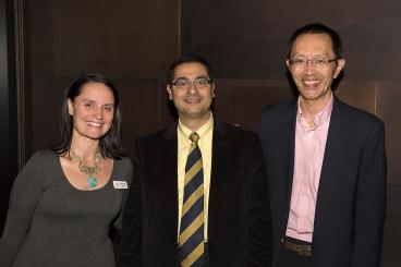 Dr. Beshay Zordoky with CTSI team members Michelle Lamere and Dr. Yoji Shimizu.